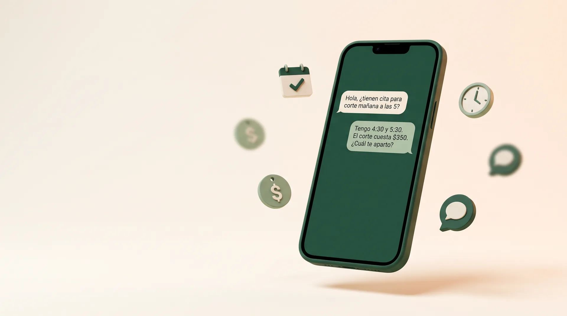 Atiende respondiendo mensajes desde un teléfono